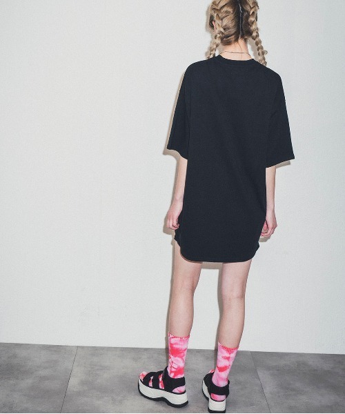 LOCAL HEROES（ローカルヒーローズ）の「DUSTY YIN YANG T-SHIRT DRESS（Tシャツ/カットソー・レディース・ブラック・L/XS/M/S）」の3枚目の写真