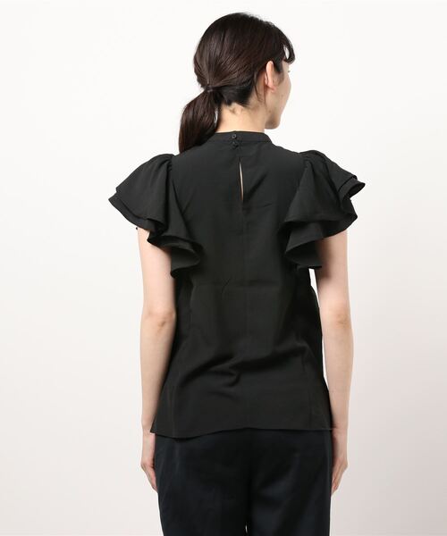 COLONY 2139（コロニートゥーワンスリーナイン）の「袖フリルブラウス（シャツ/ブラウス・レディース・ブラック/オフホワイト・SMALL/MEDIUM）」の3枚目の写真