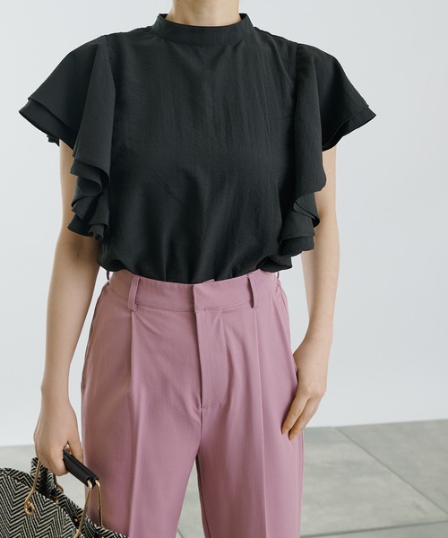 COLONY 2139（コロニートゥーワンスリーナイン）の「袖フリルブラウス（シャツ/ブラウス・レディース・ブラック/オフホワイト・SMALL/MEDIUM）」の22枚目の写真