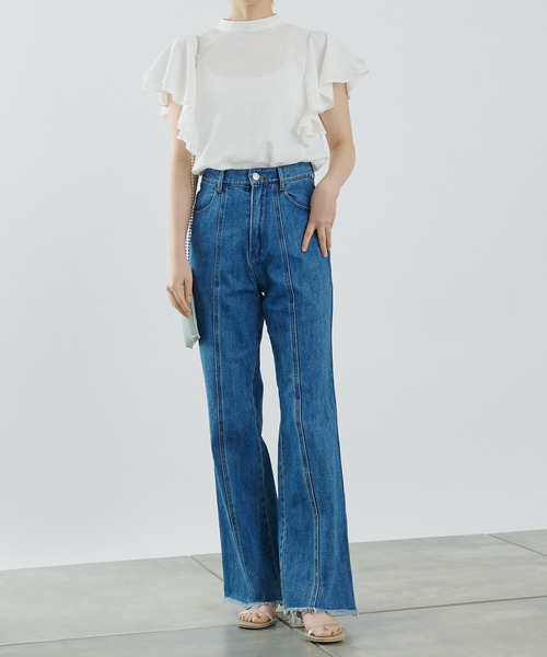 COLONY 2139（コロニートゥーワンスリーナイン）の「袖フリルブラウス（シャツ/ブラウス・レディース・ブラック/オフホワイト・SMALL/MEDIUM）」の16枚目の写真