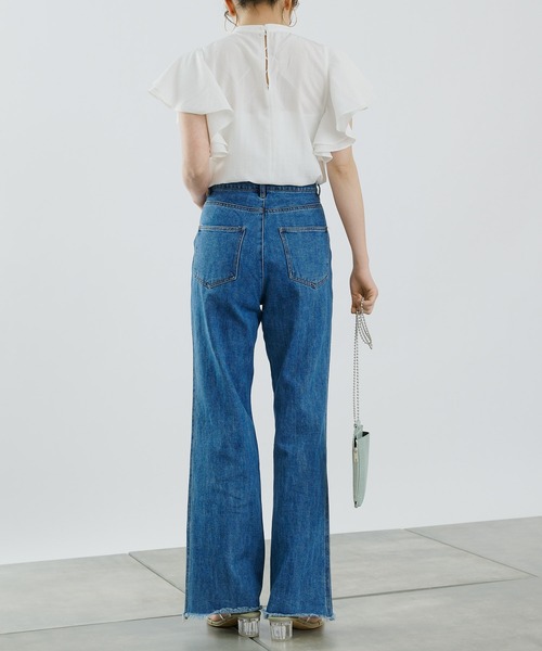 COLONY 2139（コロニートゥーワンスリーナイン）の「袖フリルブラウス（シャツ/ブラウス・レディース・ブラック/オフホワイト・SMALL/MEDIUM）」の14枚目の写真