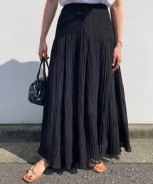 MADEMOISELLE ROPE' | シアータックフレアスカート(スカート)