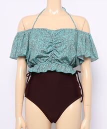 Muselore（ミューズロア）の「【Muselore/ミューズロア】レトロボタニカルプリントビキニ（水着）」