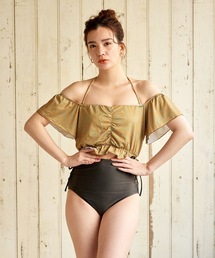 Muselore（ミューズロア）の「【Muselore/ミューズロア】レトロボタニカルプリントビキニ（水着）」