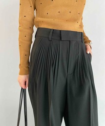 audrey and john wad | フロントピンタックワイドパンツ(スラックス)