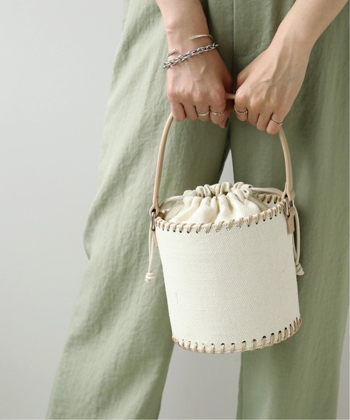 Simplicite（サンプリシテ）の「ジュートボトム2wayバッグ◆（ショルダーバッグ・レディース・ベージュ/アイボリー・FREE）」の2枚目の写真