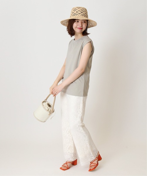 Simplicite（サンプリシテ）の「ジュートボトム2wayバッグ◆（ショルダーバッグ・レディース・ベージュ/アイボリー・FREE）」の9枚目の写真