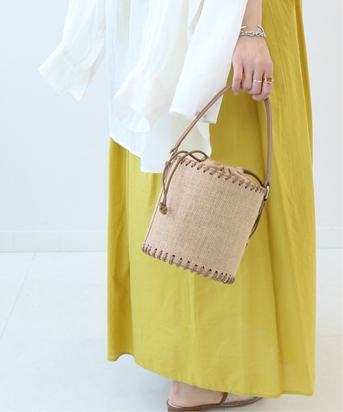 Simplicite（サンプリシテ）の「ジュートボトム2wayバッグ◆（ショルダーバッグ・レディース・ベージュ/アイボリー・FREE）」の11枚目の写真