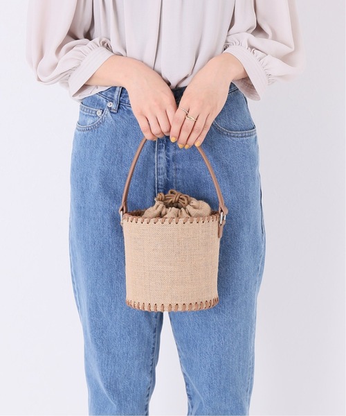 Simplicite（サンプリシテ）の「ジュートボトム2wayバッグ◆（ショルダーバッグ・レディース・ベージュ/アイボリー・FREE）」の14枚目の写真