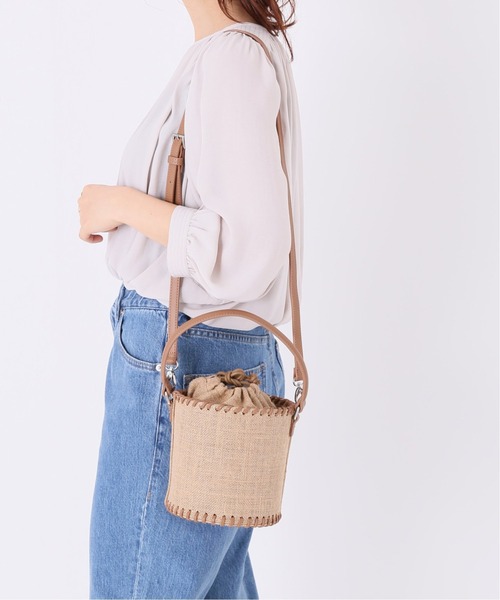 Simplicite（サンプリシテ）の「ジュートボトム2wayバッグ◆（ショルダーバッグ・レディース・ベージュ/アイボリー・FREE）」の15枚目の写真