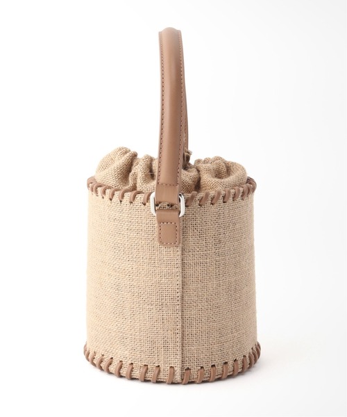 Simplicite（サンプリシテ）の「ジュートボトム2wayバッグ◆（ショルダーバッグ・レディース・ベージュ/アイボリー・FREE）」の18枚目の写真