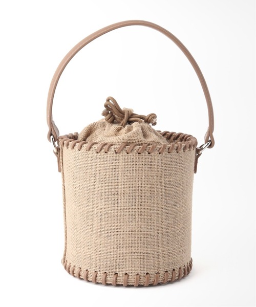 Simplicite（サンプリシテ）の「ジュートボトム2wayバッグ◆（ショルダーバッグ・レディース・ベージュ/アイボリー・FREE）」の19枚目の写真