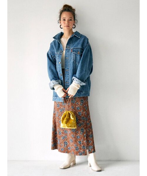 Ungrid（アングリッド）の「リバーシブルエスニックスカート（スカート・レディース・カーキ/ブラウン・FREE）」の7枚目の写真