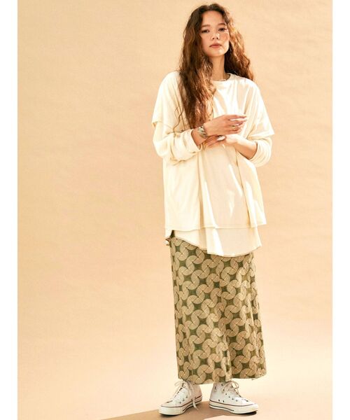 Ungrid（アングリッド）の「リバーシブルエスニックスカート（スカート・レディース・カーキ/ブラウン・FREE）」の21枚目の写真