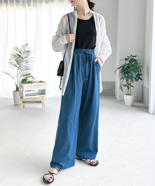 classicalelf（クラシカルエルフ）の「【S～XL展開】綿100％!大人上品なゆったりカットカラーイージーパンツ（その他パンツ・レディース・ライトグレー/ブラック/モカ/グリーン系その他/ブルー・SMALL/MEDIUM/LARGE/X-LARGE）」の13枚目の写真