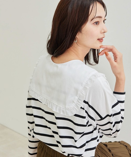 ROPE' PICNIC(ロペピクニック)の「【2WAY】フリルつけ衿(その他雑貨・レディース・ホワイト系その他/イエロー系その他・FREE)」の8枚目の写真