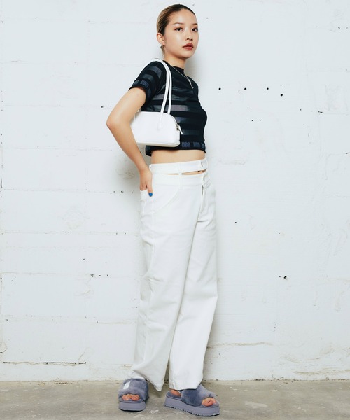 atmos pink（アトモスピンク）の「atmos pink カラー ハンドバッグ（ハンドバッグ・レディース・ブラック/ピンク/グリーン/アイボリー・FREE）」の21枚目の写真