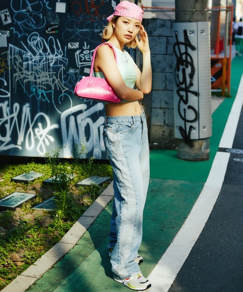 atmos pink（アトモスピンク）の「atmos pink カラー ハンドバッグ（ハンドバッグ・レディース・ブラック/ピンク/グリーン/アイボリー・FREE）」の12枚目の写真