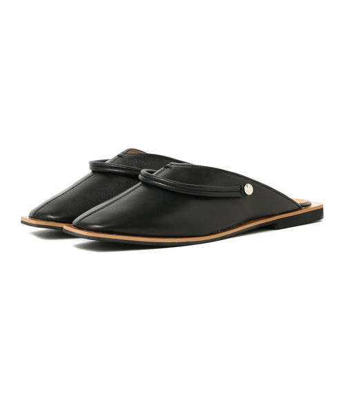 Ray BEAMS(レイビームス)の「Ray BEAMS / スクエア バブーシュ(サンダル・レディース・ブラック/ナチュラル・23.5cm/24.5cm/23.0cm/24.0cm/25.0cm)」の2枚目の写真