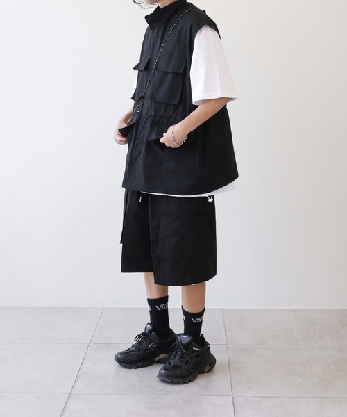 minsobi（ミンソビ）の「ミニショルダーバック  ストラップポーチ（ショルダーバッグ・メンズ・ブラック/ホワイト・FREE）」の22枚目の写真