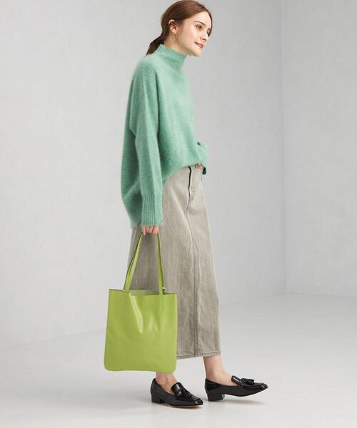 green label relaxing（グリーンレーベルリラクシング）の「ヘアリー ハイネック プルオーバー ニット（ニット/セーター・レディース・ピンク/ブラウン/ライム/ライトグレー・FREE）」の12枚目の写真