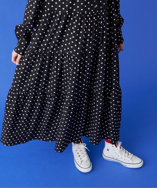 manana suerte(マニャーナスエルテ)の「ドットワンピース(ワンピース・レディース・ブラック・FREE)」の16枚目の写真