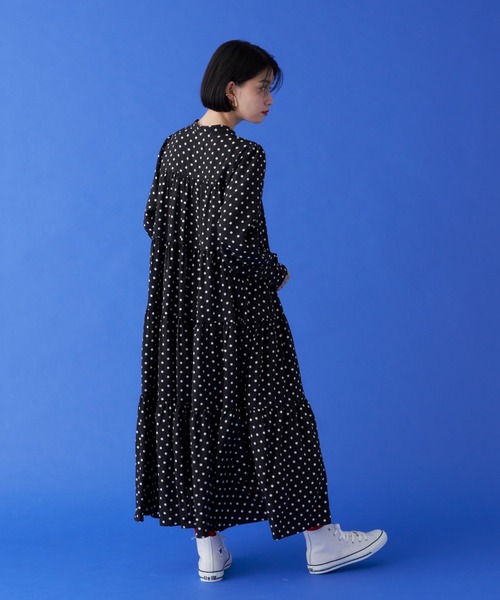 manana suerte(マニャーナスエルテ)の「ドットワンピース(ワンピース・レディース・ブラック・FREE)」の7枚目の写真