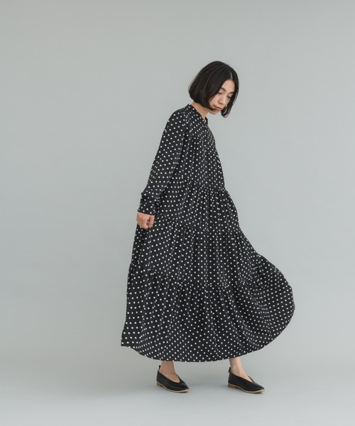 manana suerte(マニャーナスエルテ)の「ドットワンピース(ワンピース・レディース・ブラック・FREE)」の20枚目の写真