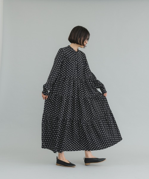 manana suerte(マニャーナスエルテ)の「ドットワンピース(ワンピース・レディース・ブラック・FREE)」の19枚目の写真