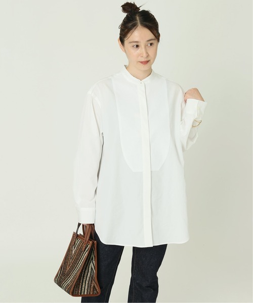 journal standard L'essage（ジャーナルスタンダードレサージュ）の「SOKTASヨークシャツ◆（シャツ/ブラウス・レディース・ホワイト/ブラック・FREE）」の2枚目の写真