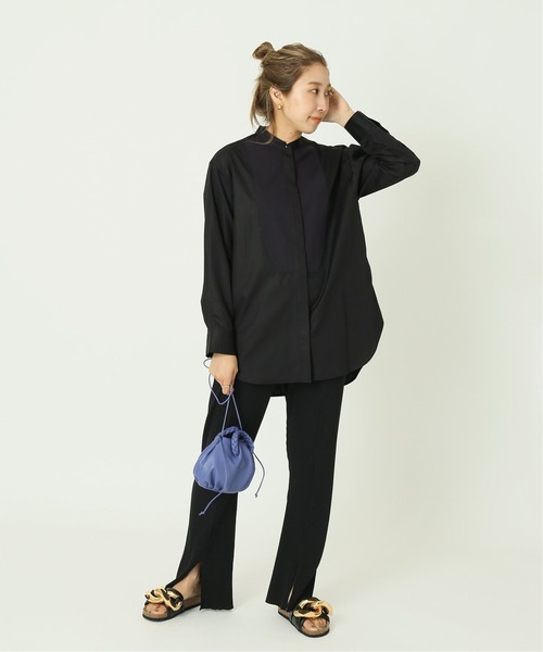 journal standard L'essage（ジャーナルスタンダードレサージュ）の「SOKTASヨークシャツ◆（シャツ/ブラウス・レディース・ホワイト/ブラック・FREE）」の3枚目の写真