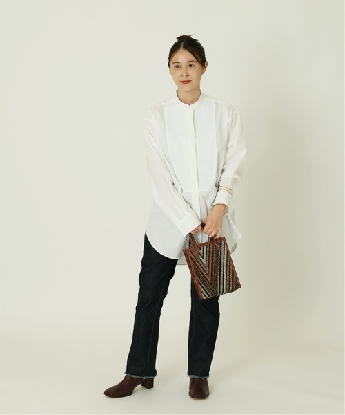 journal standard L'essage（ジャーナルスタンダードレサージュ）の「SOKTASヨークシャツ◆（シャツ/ブラウス・レディース・ホワイト/ブラック・FREE）」の10枚目の写真