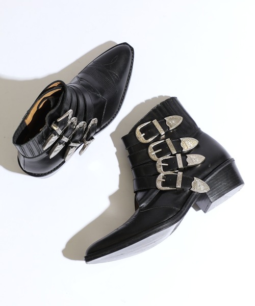 TOGA PULLA(トーガ プルラ)の「【TOGA PULLA(トーガプルラ)】フォーメタルカウボーイブーツ/4 metal cowboy/AJ006(ブーツ・レディース・ブラック・SMALL/MEDIUM/LARGE/X-LARGE)」の8枚目の写真