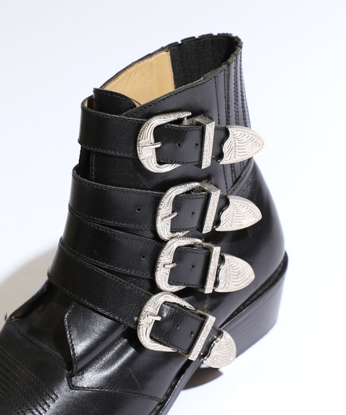TOGA PULLA(トーガ プルラ)の「【TOGA PULLA(トーガプルラ)】フォーメタルカウボーイブーツ/4 metal cowboy/AJ006(ブーツ・レディース・ブラック・SMALL/MEDIUM/LARGE/X-LARGE)」の3枚目の写真