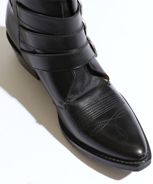 TOGA PULLA(トーガ プルラ)の「【TOGA PULLA(トーガプルラ)】フォーメタルカウボーイブーツ/4 metal cowboy/AJ006(ブーツ・レディース・ブラック・SMALL/MEDIUM/LARGE/X-LARGE)」の10枚目の写真