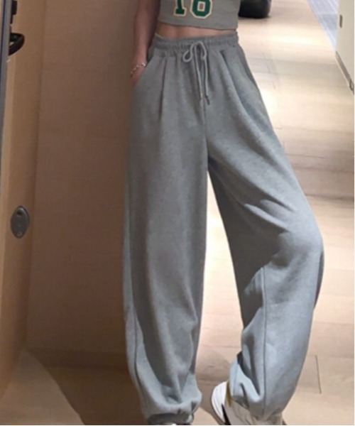 dream in the cradle（ドリームインザクレイドル）の「スウェット ・ジョガーパンツ（スウェットパンツ・レディース・グレー/ブラック・2XL/S/L/M/XL）」の3枚目の写真