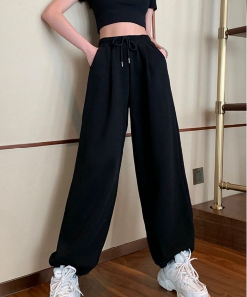 dream in the cradle（ドリームインザクレイドル）の「スウェット ・ジョガーパンツ（スウェットパンツ・レディース・グレー/ブラック・2XL/S/L/M/XL）」の6枚目の写真