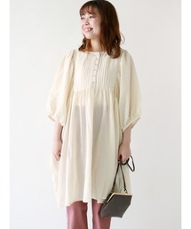 Samansa Mos2 | 製品染めチュニック(シャツ/ブラウス)