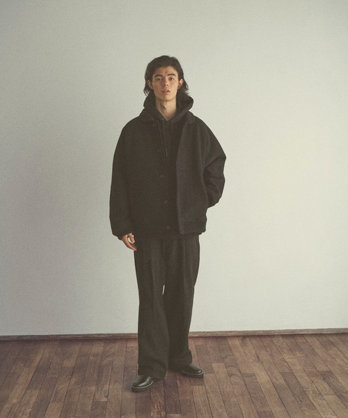 CLANE(クラネ)の「【CLANE HOMME Exclusive/クラネ オム エクスクルーシブ】 1tuck Belt Pants(1タックベルトパンツ)(デニムパンツ・メンズ・ブラック/ベージュ・1/2)」の17枚目の写真