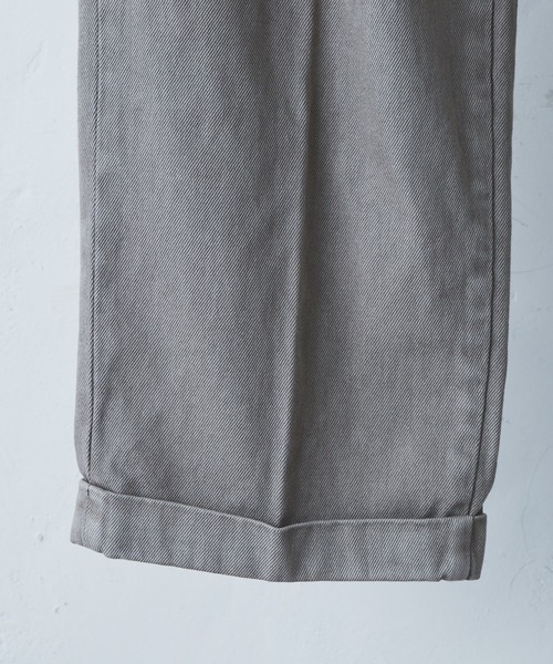 CLANE(クラネ)の「【CLANE HOMME Exclusive/クラネ オム エクスクルーシブ】 1tuck Belt Pants(1タックベルトパンツ)(デニムパンツ・メンズ・ブラック/ベージュ・1/2)」の6枚目の写真