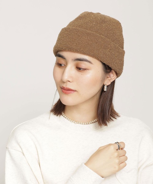 RACAL(ラカル)の「RACAL/別注リバーシブルロールニットキャップ(ニットキャップ/ビーニー・レディース・ホワイト/ブラック/グレー系その他4・FREE)」の5枚目の写真