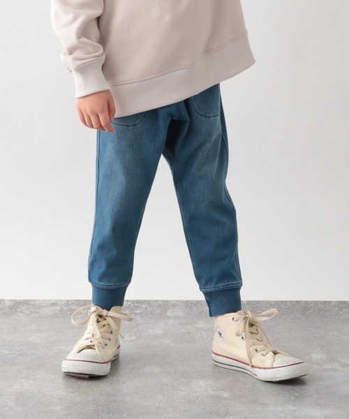 GLOBAL WORK（グローバルワーク）の「キッズ/スゴラクカットデニムリブパンツ/953706（デニムパンツ・キッズ・ブルー/ネイビー/ブラック・110cm/160cm/120cm/140cm/130cm/150cm/100cm）」の3枚目の写真