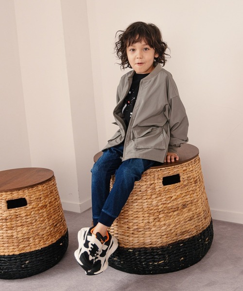 GLOBAL WORK（グローバルワーク）の「キッズ/スゴラクカットデニムリブパンツ/953706（デニムパンツ・キッズ・ブルー/ネイビー/ブラック・110cm/160cm/120cm/140cm/130cm/150cm/100cm）」の16枚目の写真