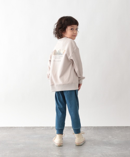 GLOBAL WORK（グローバルワーク）の「キッズ/スゴラクカットデニムリブパンツ/953706（デニムパンツ・キッズ・ブルー/ネイビー/ブラック・110cm/160cm/120cm/140cm/130cm/150cm/100cm）」の15枚目の写真