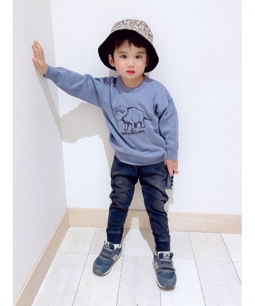 GLOBAL WORK（グローバルワーク）の「キッズ/スゴラクカットデニムリブパンツ/953706（デニムパンツ・キッズ・ブルー/ネイビー/ブラック・110cm/160cm/120cm/140cm/130cm/150cm/100cm）」の21枚目の写真