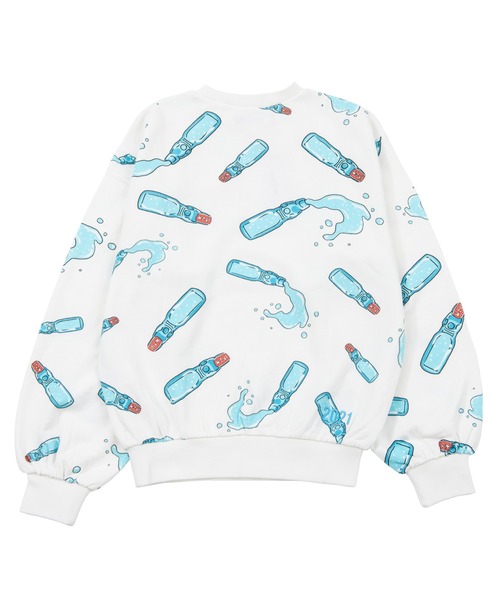 PUNYUS（プニュズ）の「フード総柄スウェット(RAMUNE)（スウェット・レディース・サックスブルー・4/3/2/1）」の3枚目の写真