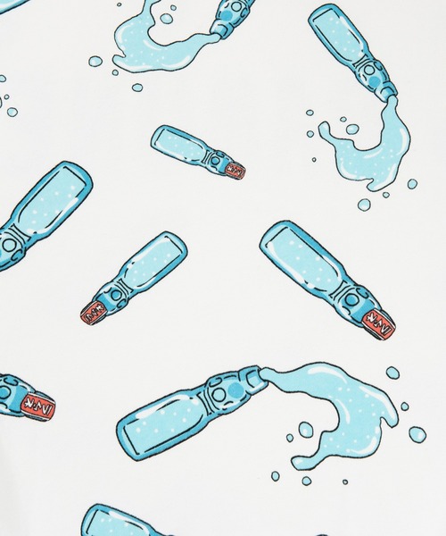 PUNYUS（プニュズ）の「フード総柄スウェット(RAMUNE)（スウェット・レディース・サックスブルー・4/3/2/1）」の6枚目の写真