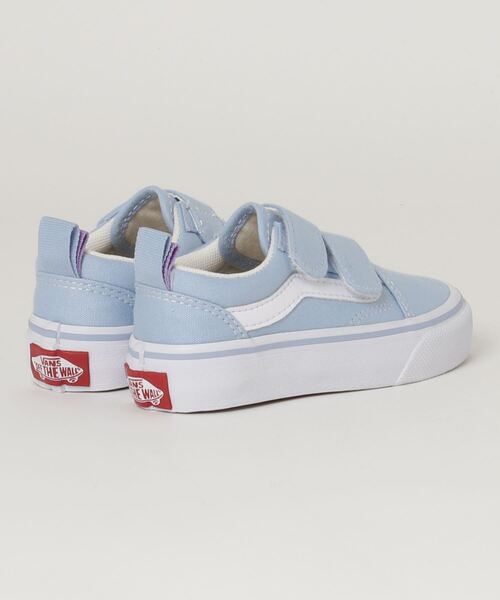 VANS（バンズ）の「VANS ヴァンズ OLD SKOOL(14-18)　オールドスクール V36CS 2-V LT.BLUE（スニーカー・キッズ・ブルー・17/16/15 /14/18）」の3枚目の写真