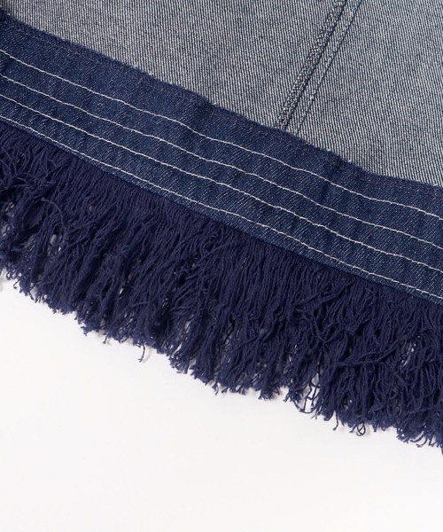 vingtrois(バントロア)の「【Vingtrois】深Vネックデニムワンピース(ワンピース・レディース・ブラック/ネイビー・M)」の19枚目の写真