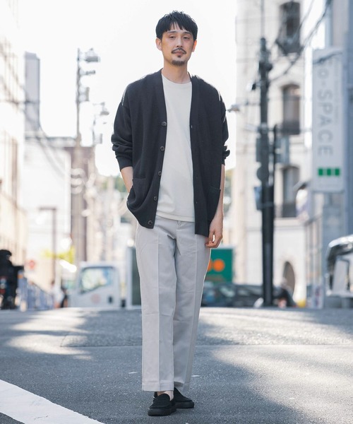 URBAN RESEARCH DOORS（アーバンリサーチドアーズ）の「ハードニットカーディガン（カーディガン/ボレロ・メンズ・チャコールグレー/ホワイト系その他/ベージュ系その他・40/38）」の6枚目の写真